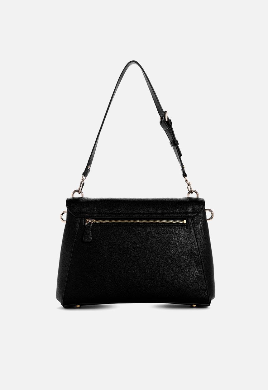 GUESS - Silvye flap shoulder bag - black