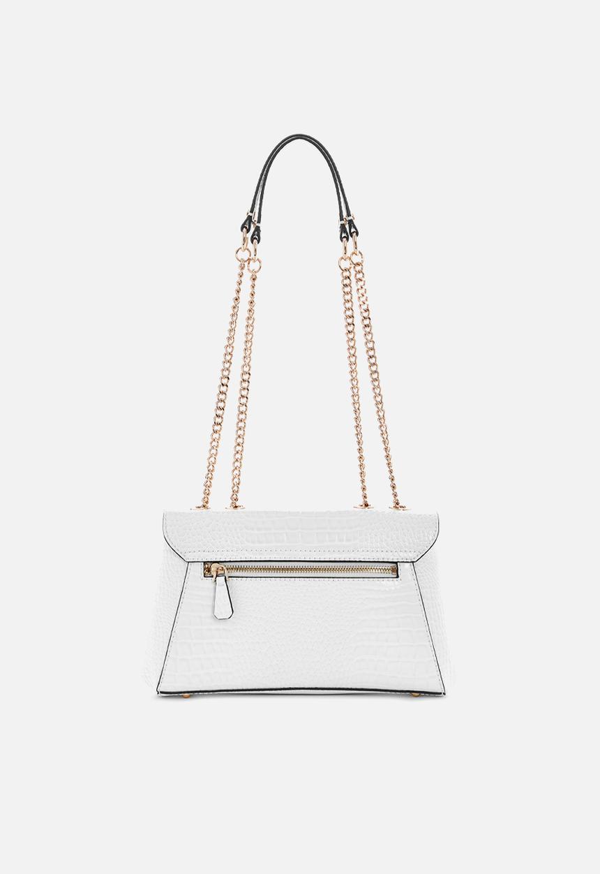 GUESS - Silvye convertible xbody flap - white
