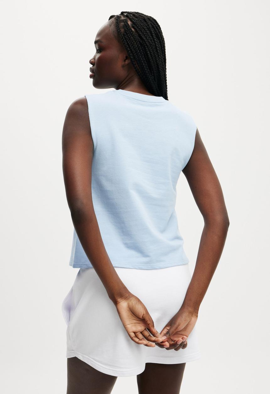 Cotton On - Active Graphic Crew Tank - Windsurfer/Resort Club