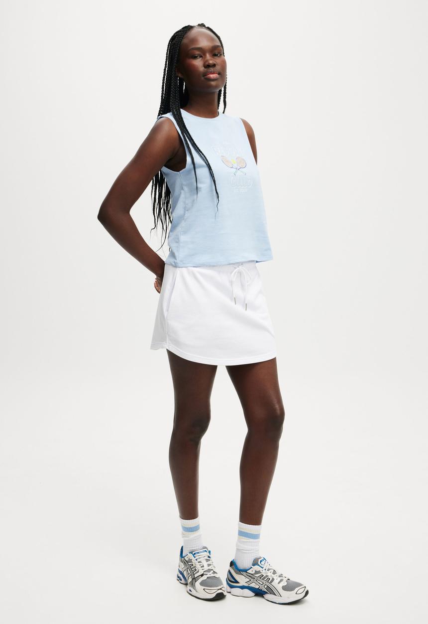 Cotton On - Active Graphic Crew Tank - Windsurfer/Resort Club