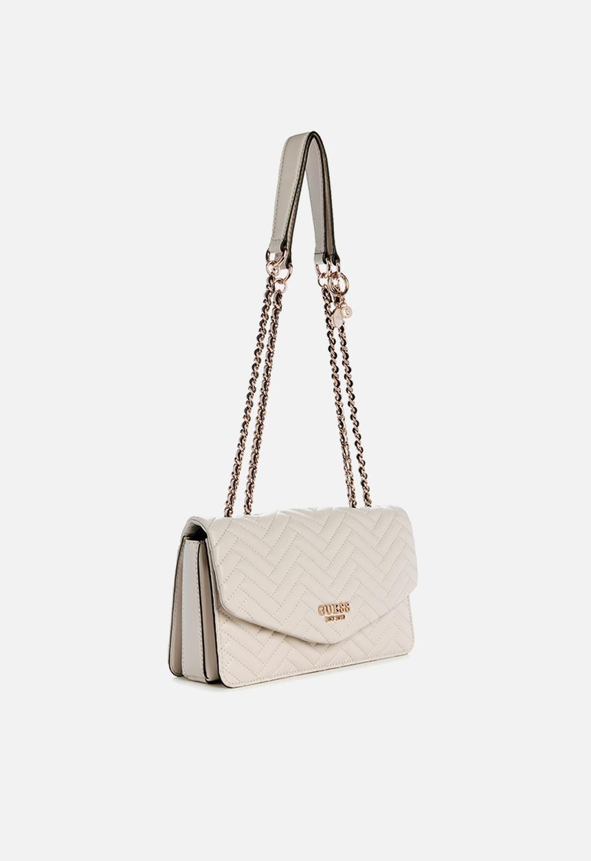 GUESS - Anning convertible crossbody flap - stone