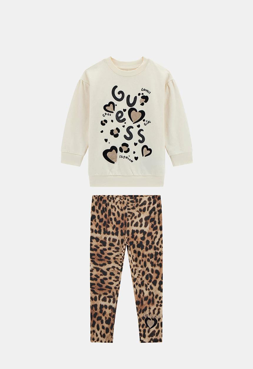 GUESS - Set ls active top+leggings - multi