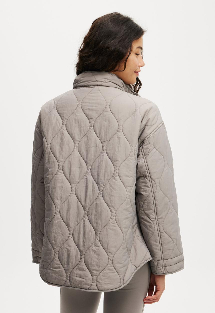 Cotton On - Warm Up Relaxed Lightweight Jacket - Allspice