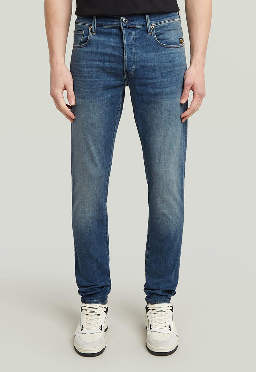 G-STAR - 3301 slim-elto super stretch jeans - vintage medium aged