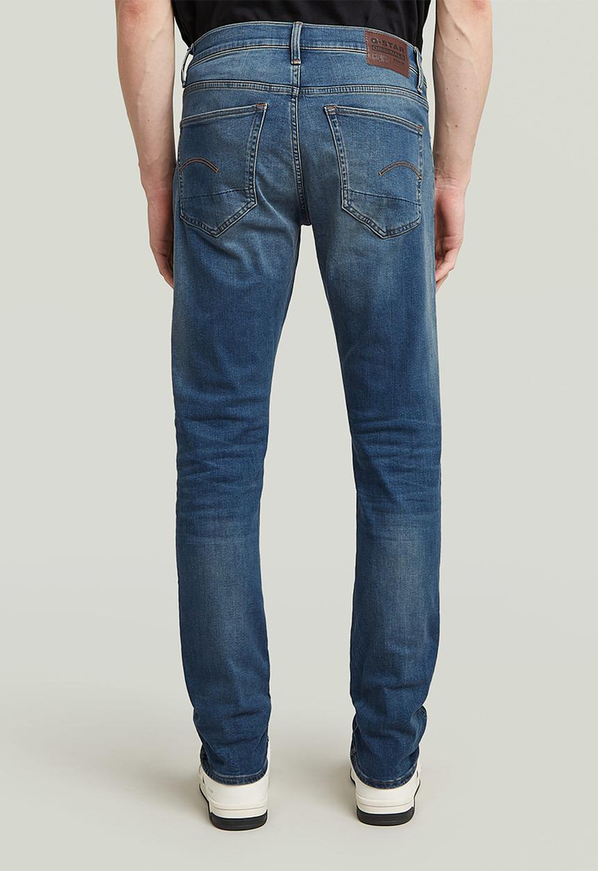 G-STAR - 3301 slim-elto super stretch jeans - vintage medium aged