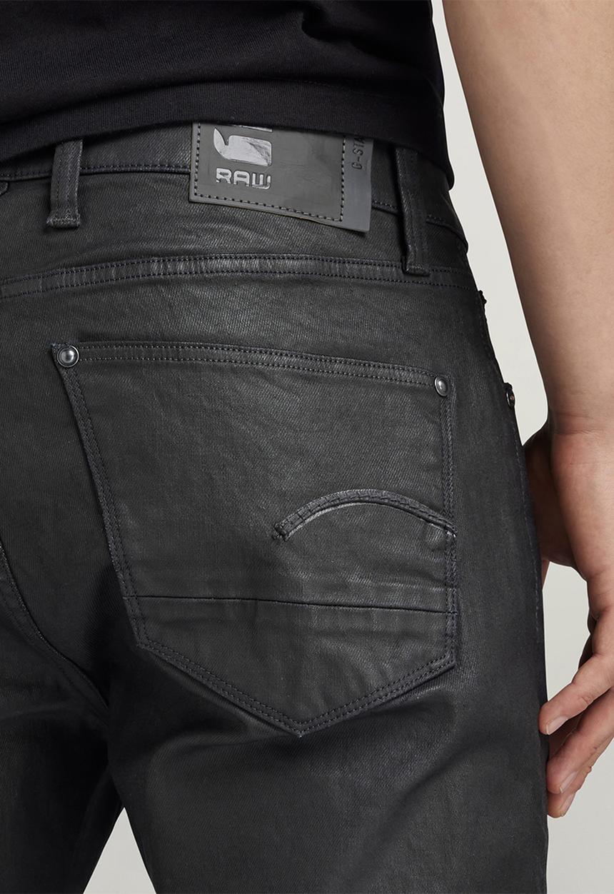 G-STAR - Revend Skinny Black pintt stretch denim - 3D dark aged
