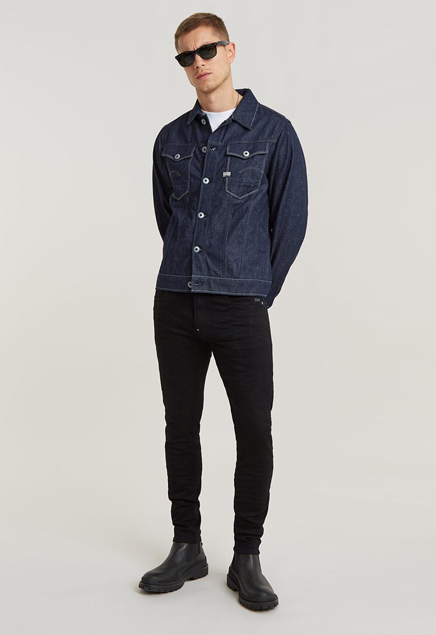 G-STAR - Revend skinny - Elto nero black f superstretch
