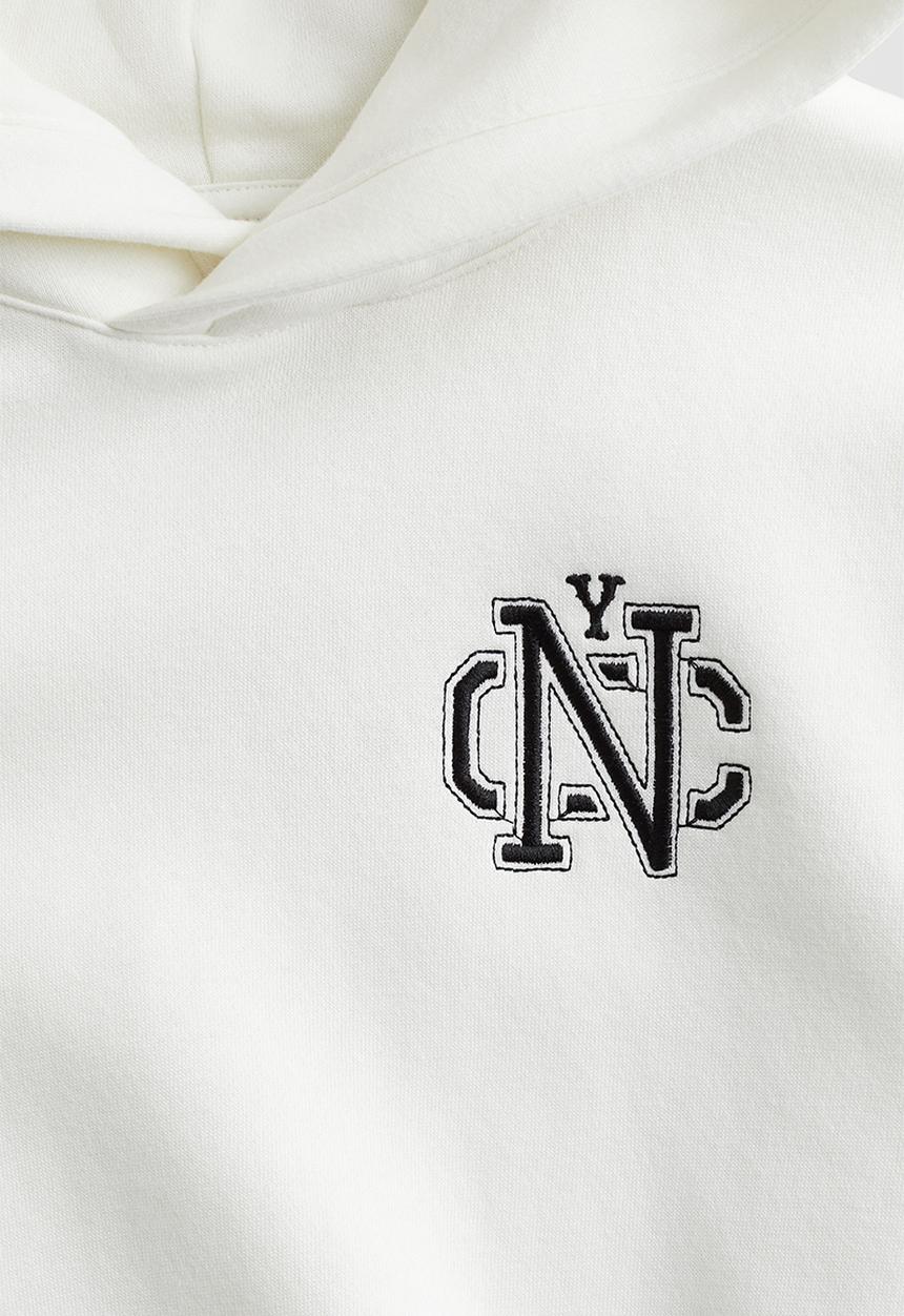 H&M - Hoodie - white nyc