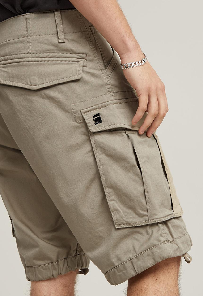 G-STAR - Rovic zip relaxed 1\2 Premium micro str twill short - dune