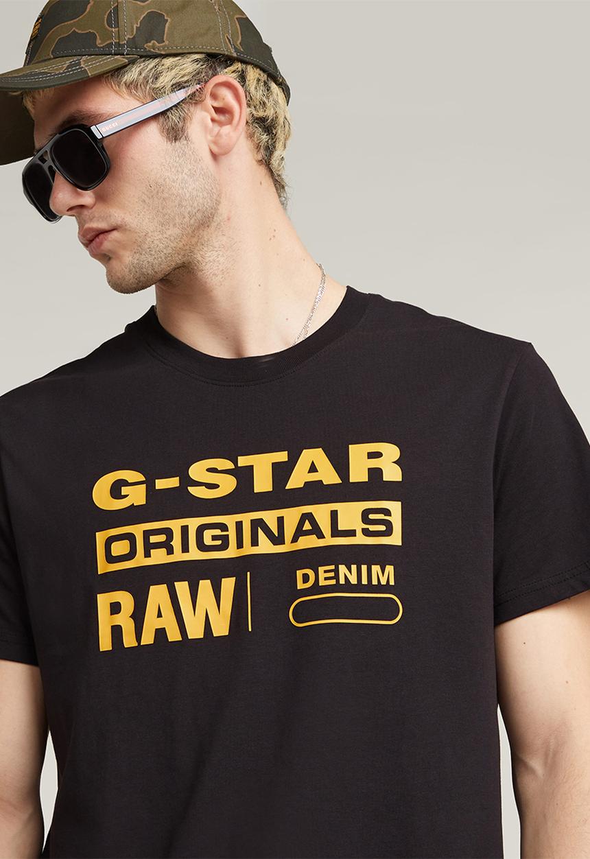 G-STAR - Graphic 8 r t s\s - dark black