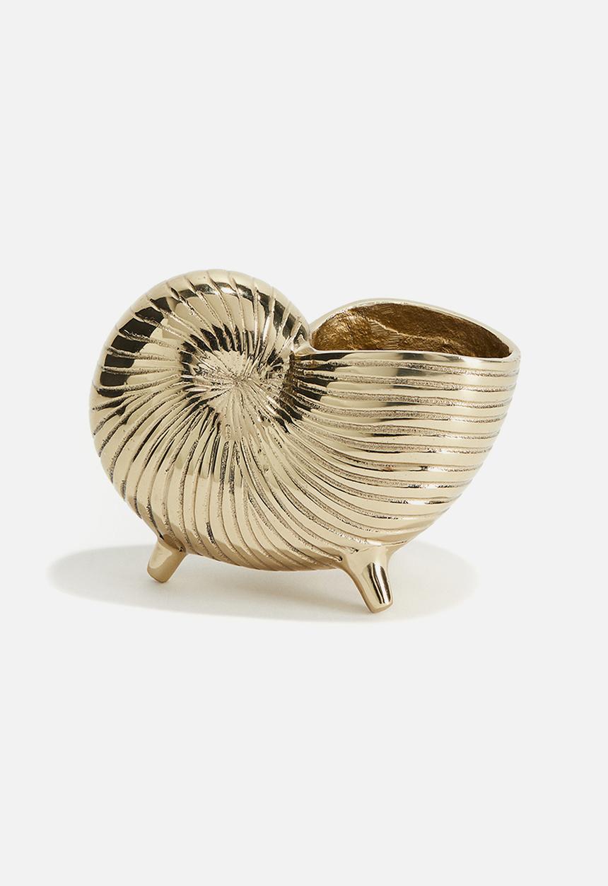 H&M - Shell-shaped plant pot - gold