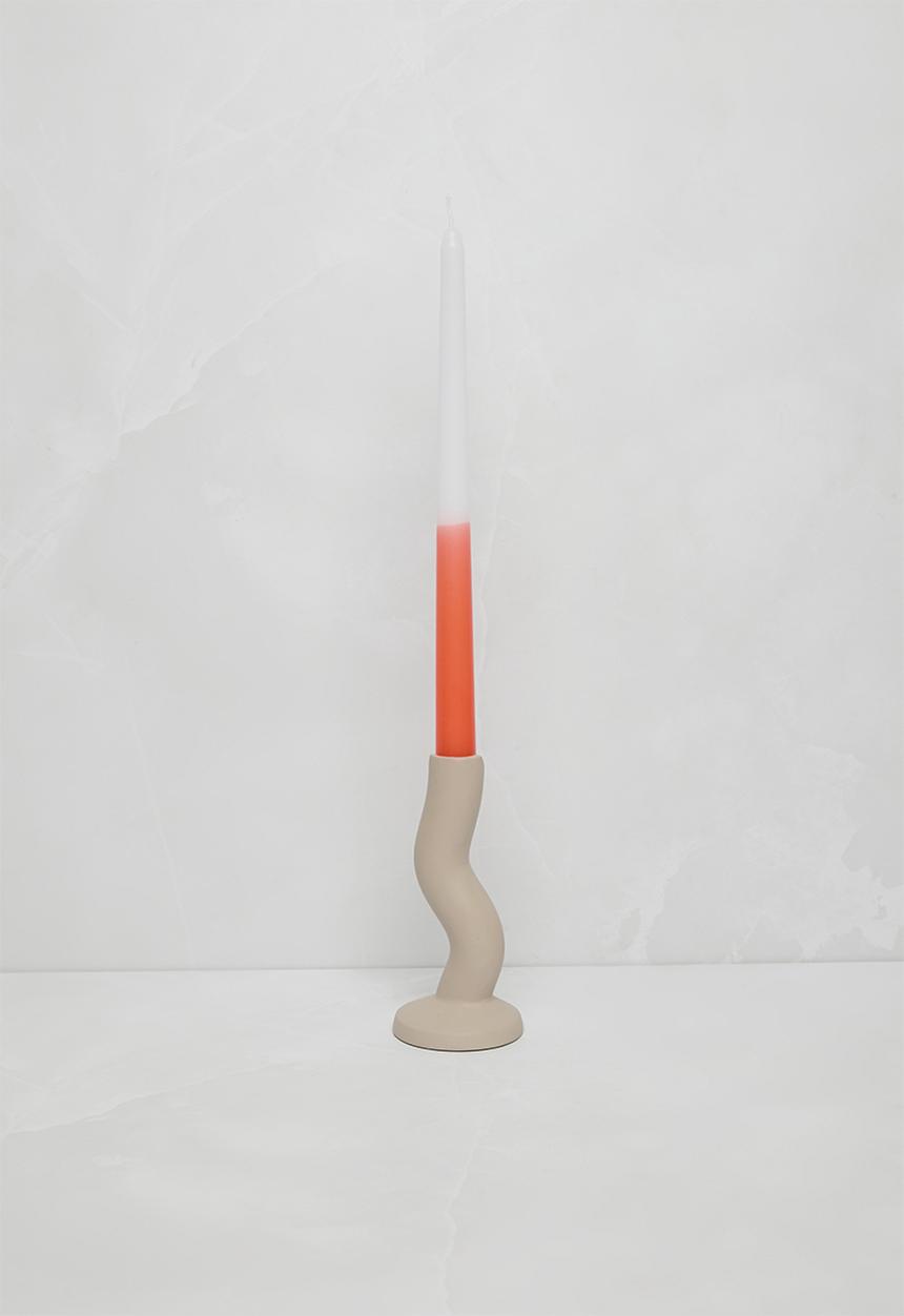 Sixth Floor - Set 4 Dip Dye Candles - Orange