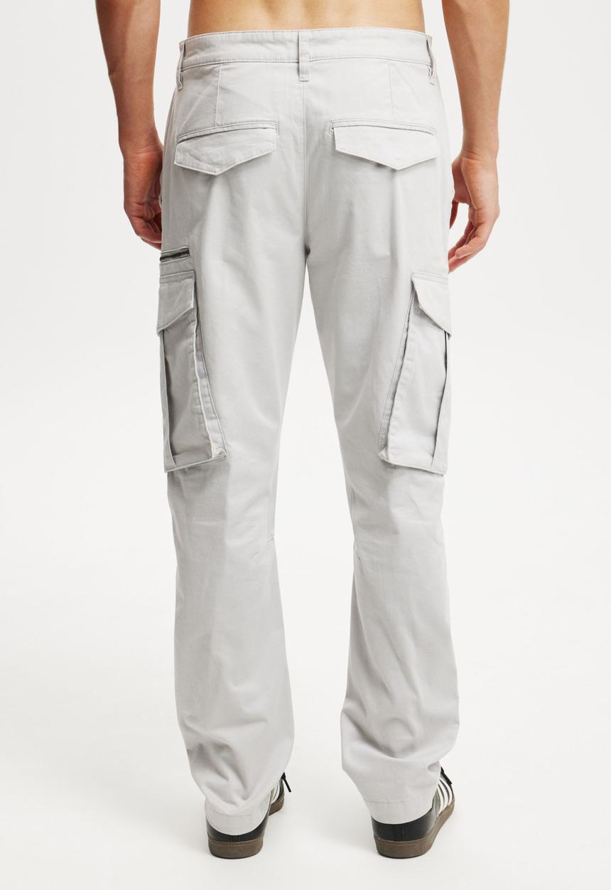 Cotton On - Slim Engineered Cargo Pant - Ice Grey