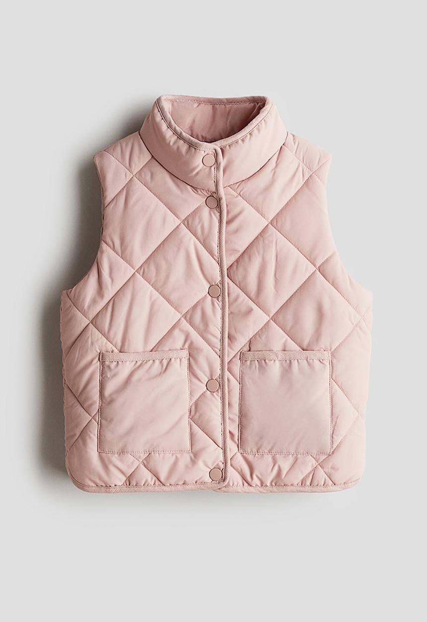 H&M - Quilted gilet - light pink