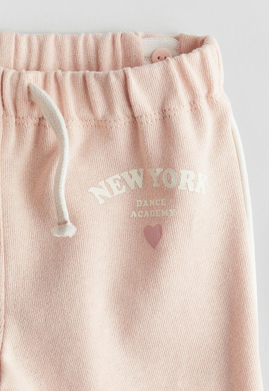 H&M - Sweatshirt joggers - light pink new york