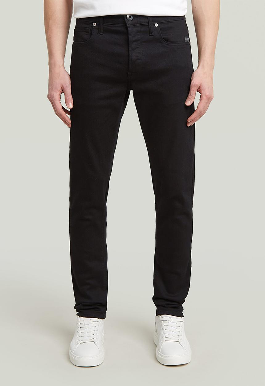 G-STAR - 3301 slim fit elto nero superstretch - pitch black