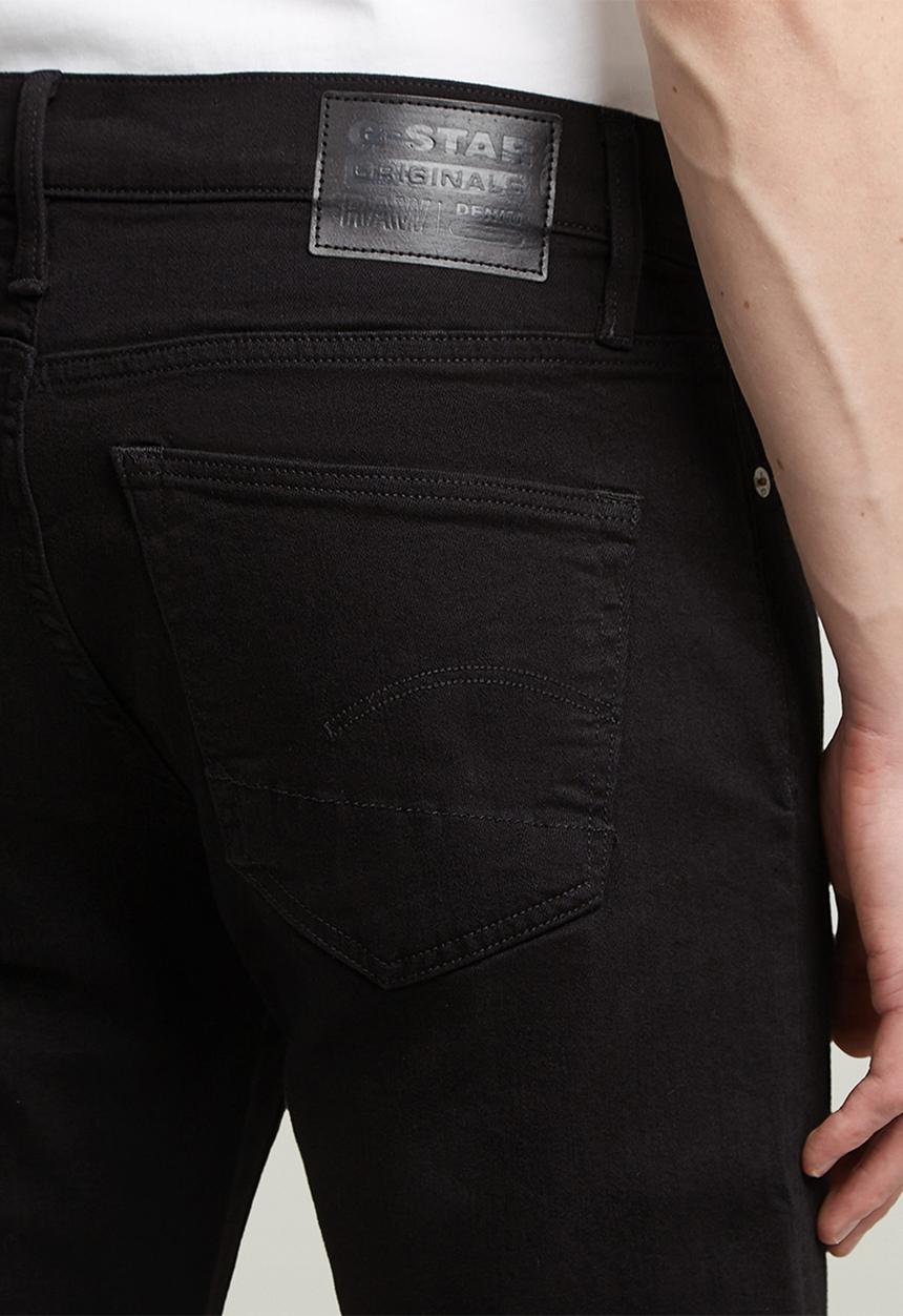 G-STAR - 3301 slim fit elto nero superstretch - pitch black