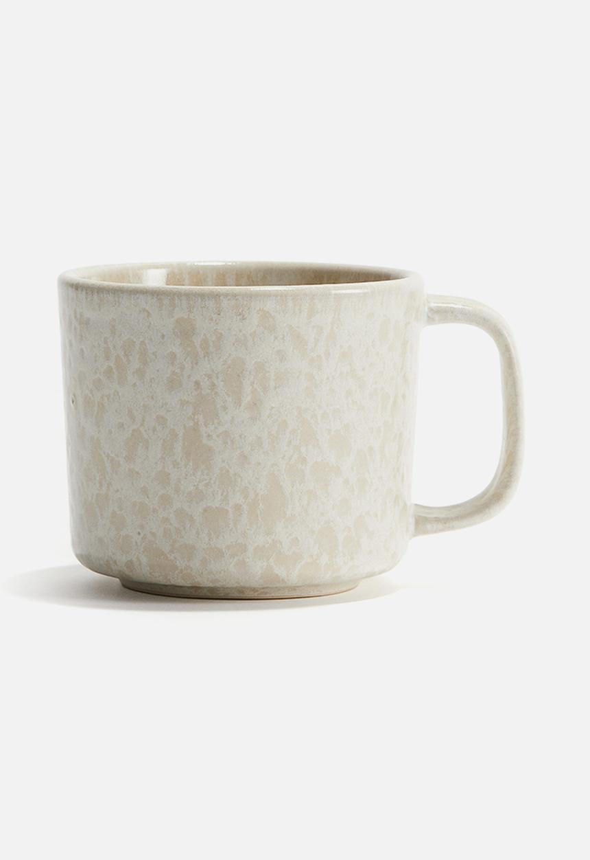 H&M - Reactive-glaze stoneware mug - light beige