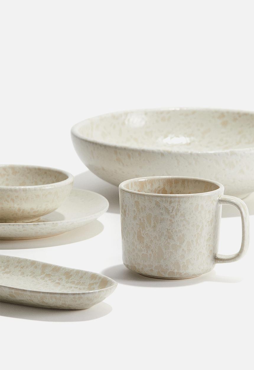 H&M - Reactive-glaze stoneware mug - light beige