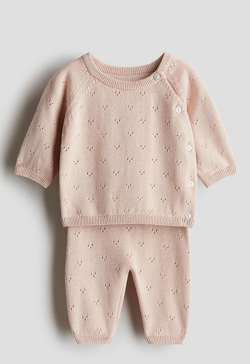 H&M - 2-piece cotton set - pink