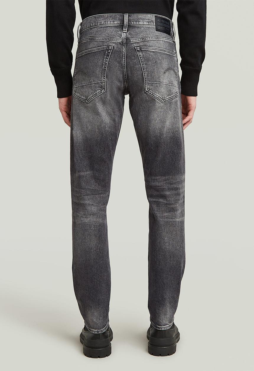 G-STAR - 3301 straight tapered - elto black stretch denim