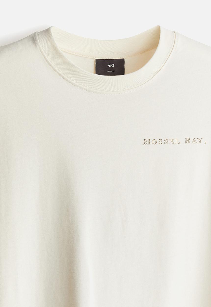 H&M - Loose fit printed T-shirt - white