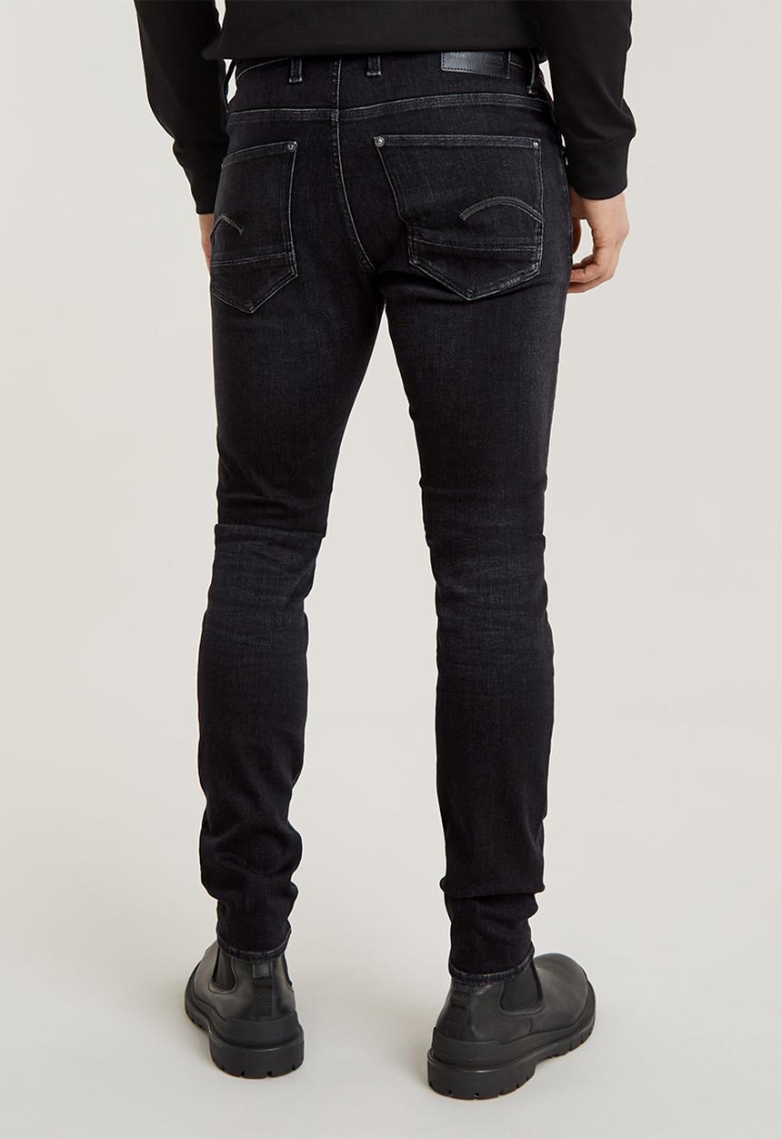 G-STAR - Revend Skinny Elto black superstretch - medium aged faded