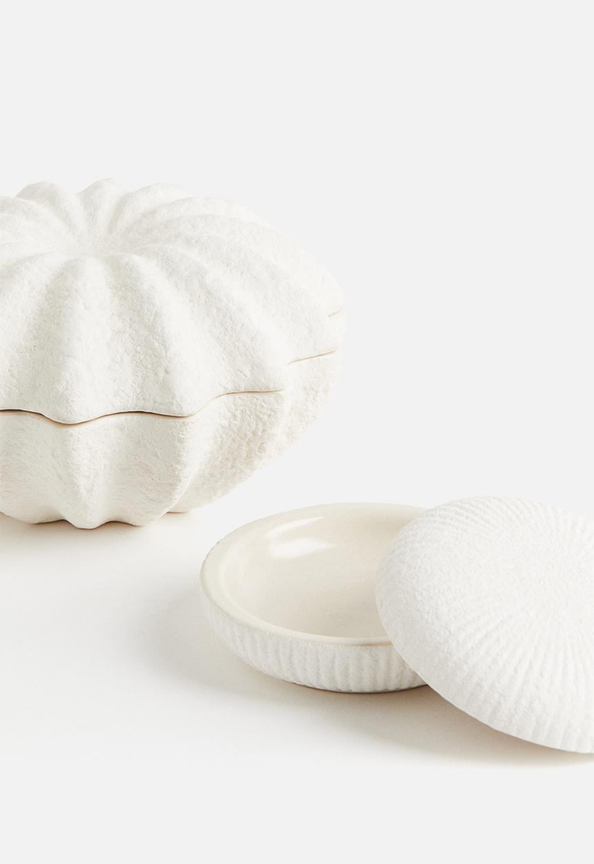 H&M - Stoneware box - white