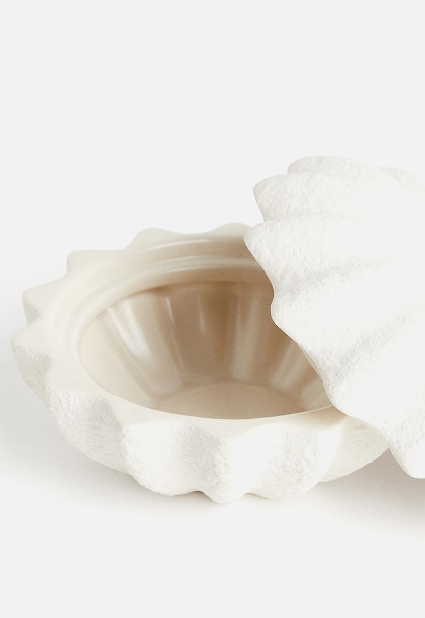 H&M - Stoneware box - white