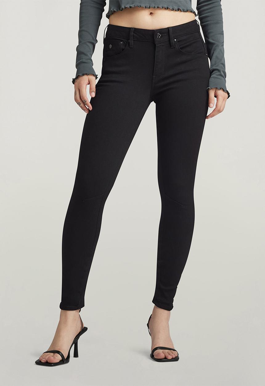 G-STAR - Arc 3D Mid Skinny Jeans Wmn - Pitch Black