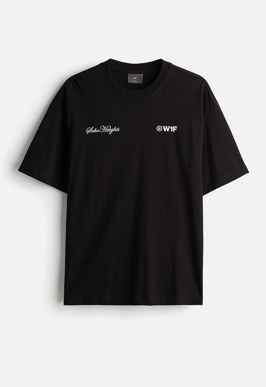 Loose fit printed t-shirt - black/soho heights - 1227157007