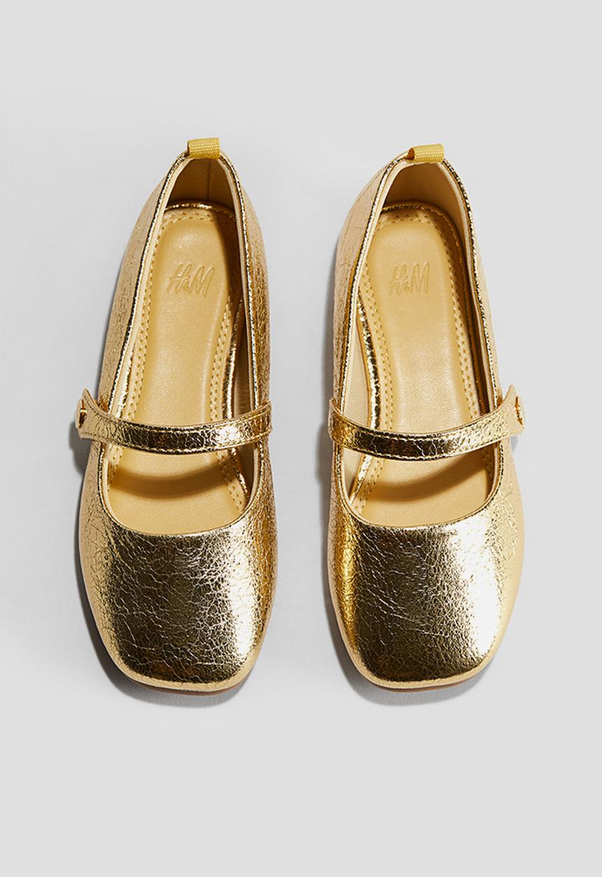 H&M - Shimmering ballet pumps - gold