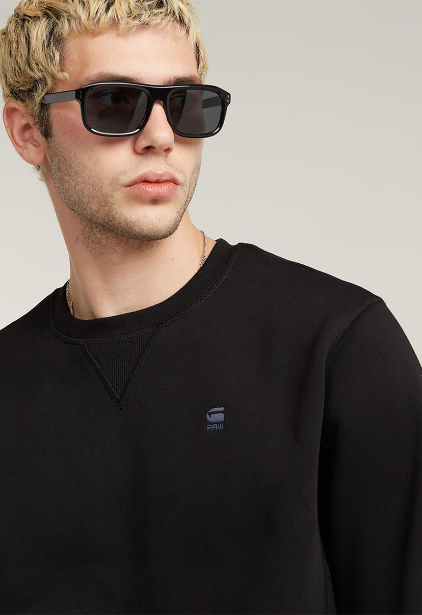 G-STAR - Premium core r sw long sleeve - dk black