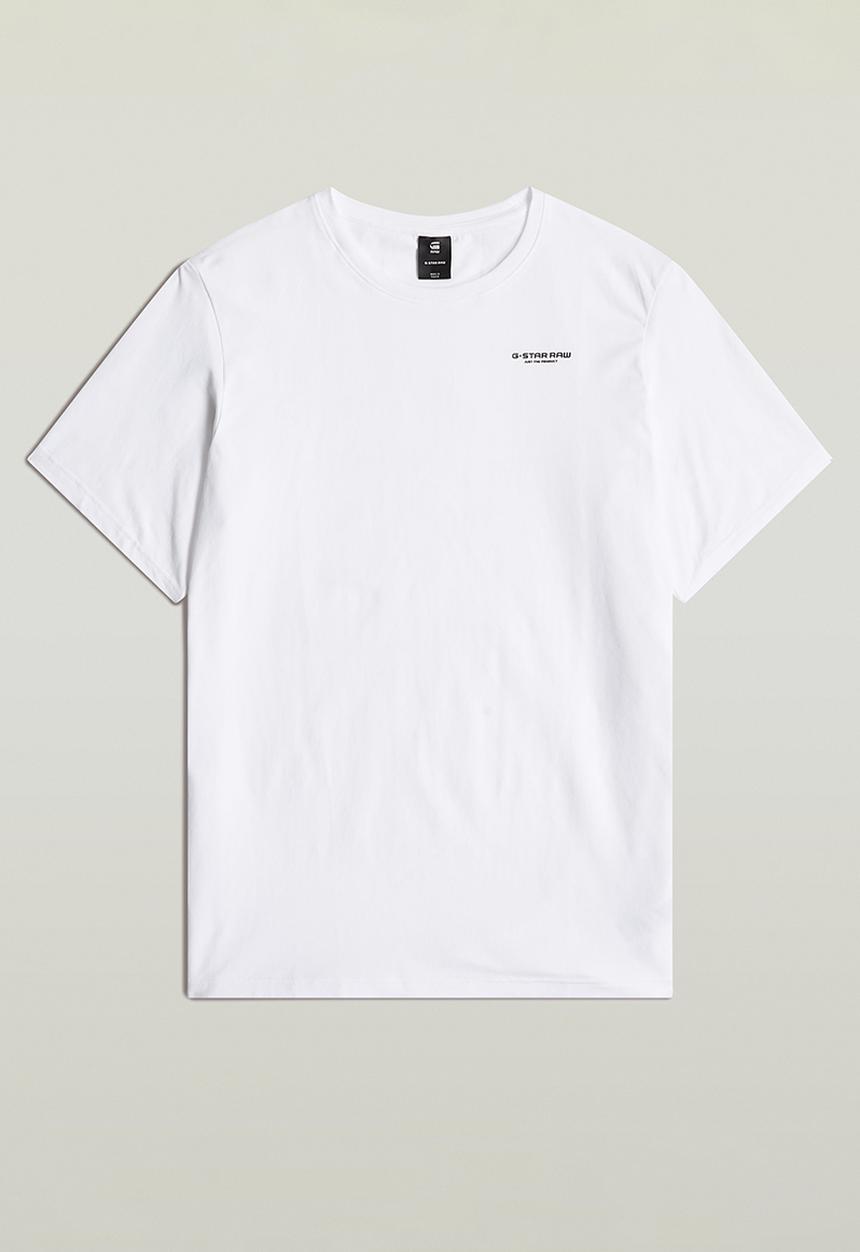 G-STAR - Slim base r t short sleeve - white