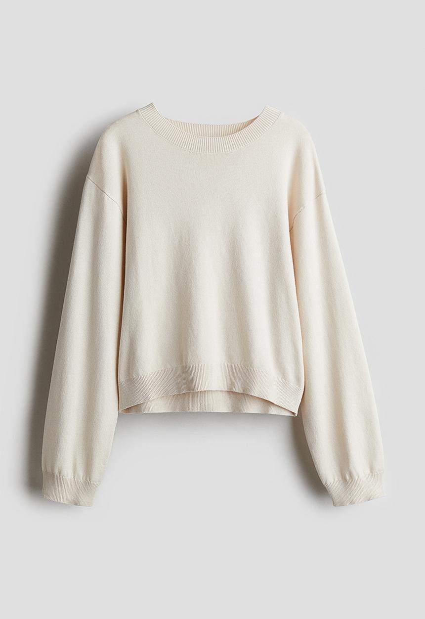 H&M - Fine-knit jumper - white