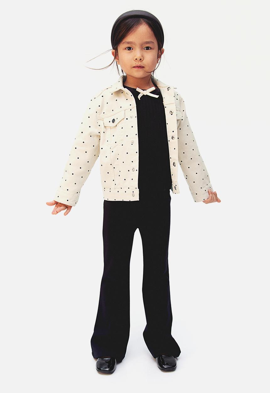 H&M - Patterned twill jacket - cream spotted