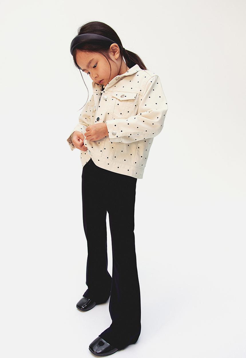H&M - Patterned twill jacket - cream spotted