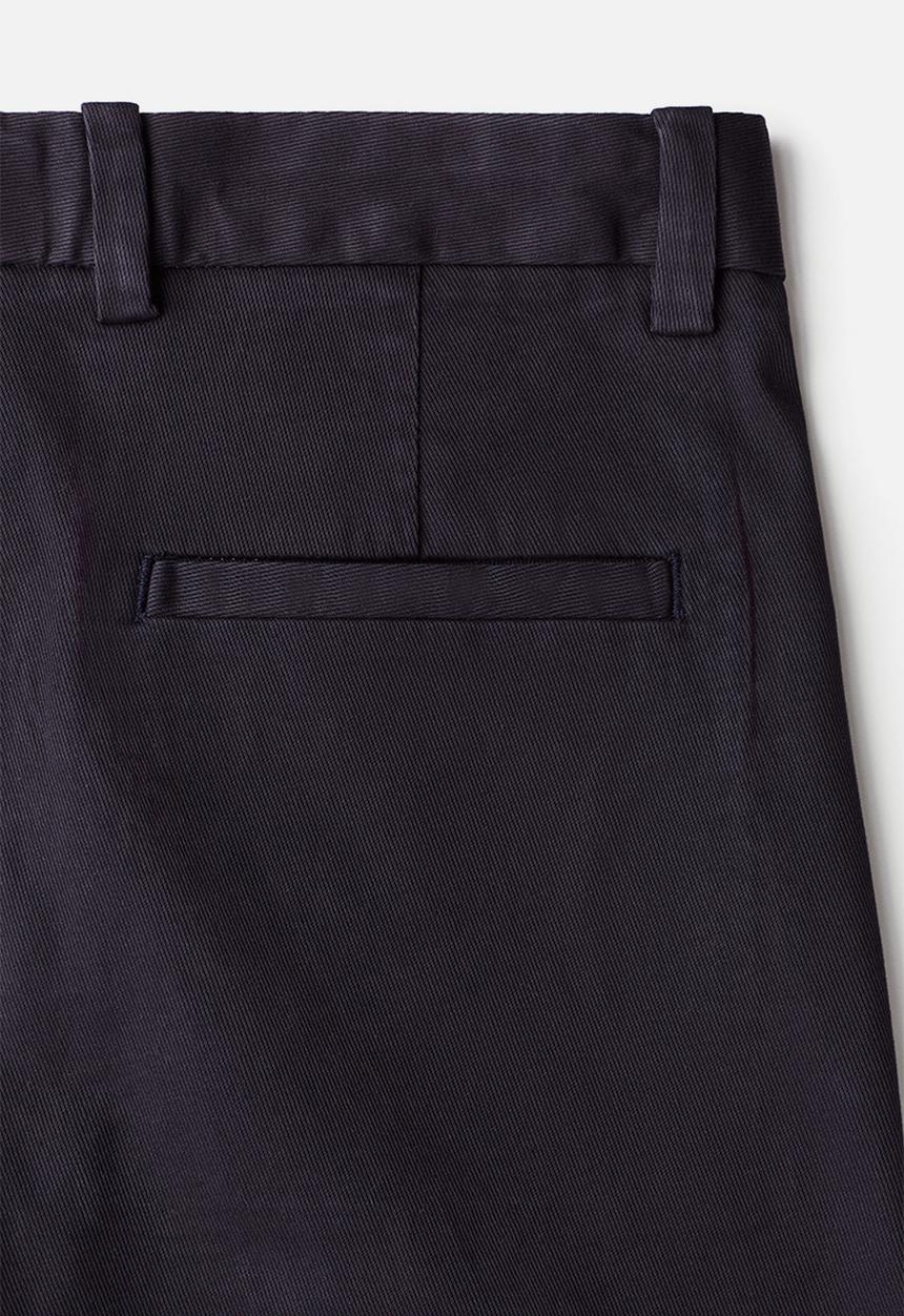 H&M - Regular fit cotton chinos - navy blue