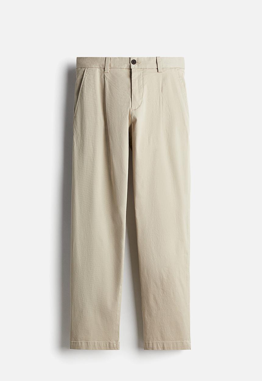 H&M - Regular fit cotton chinos - beige