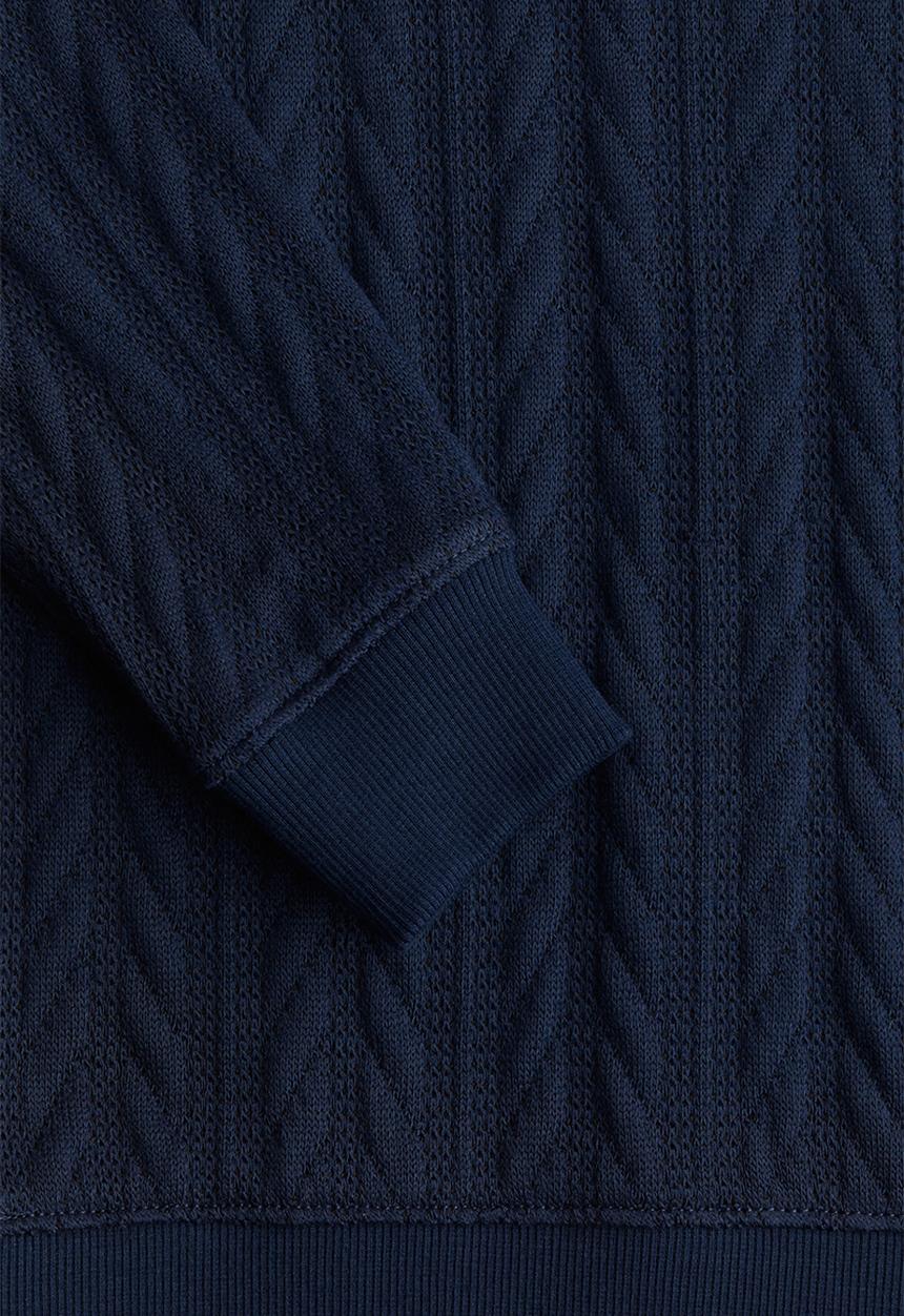H&M - Cable-knit v-neck jumper - blue