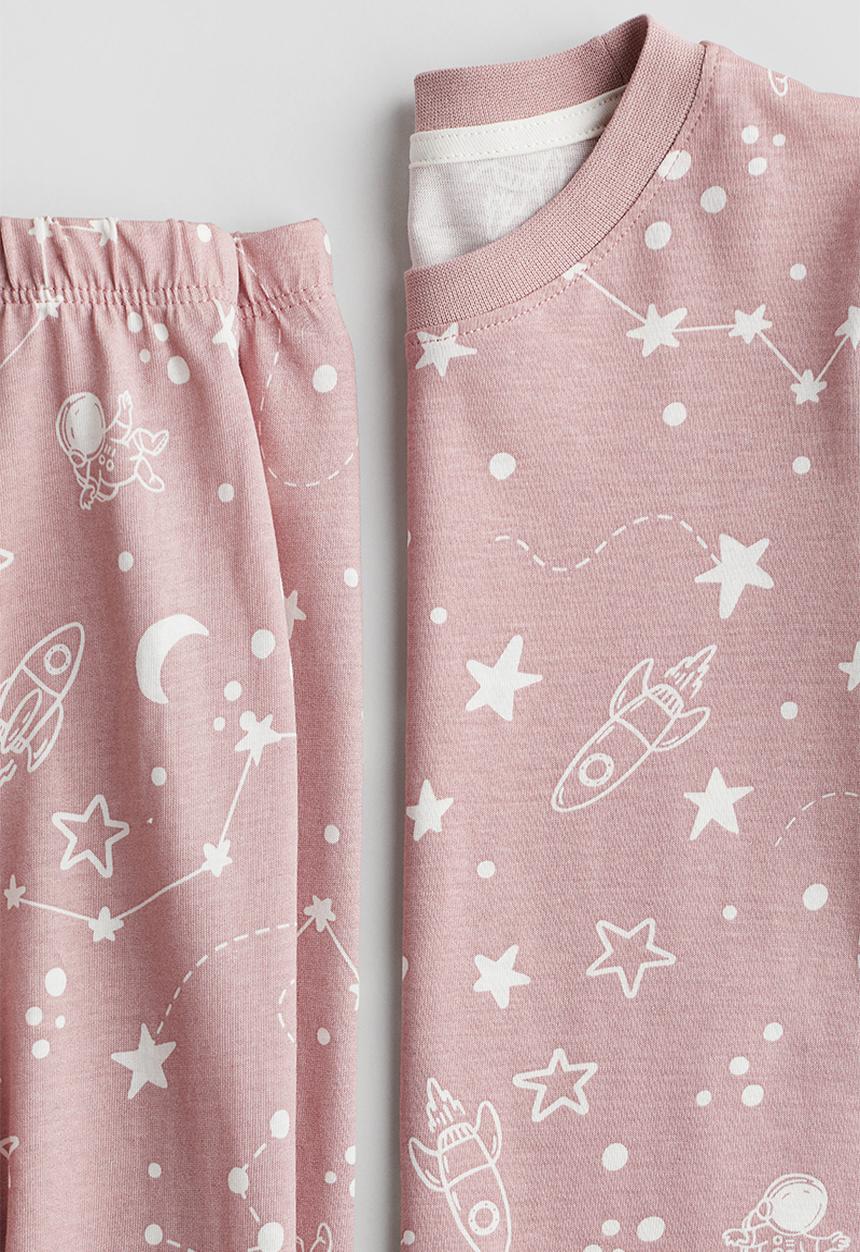 H&M - Printed cotton pyjamas - pink,multi