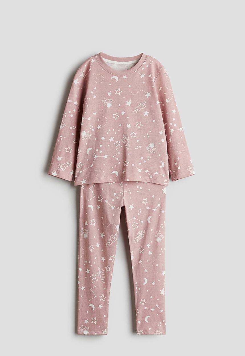 H&M - Printed cotton pyjamas - pink,multi