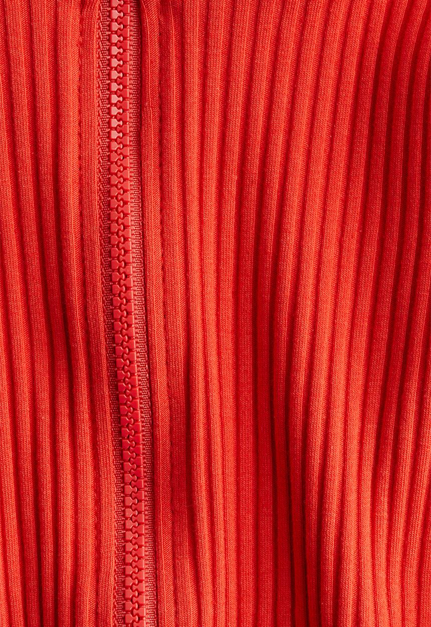 H&M - Ribbed jersey cardigan - red