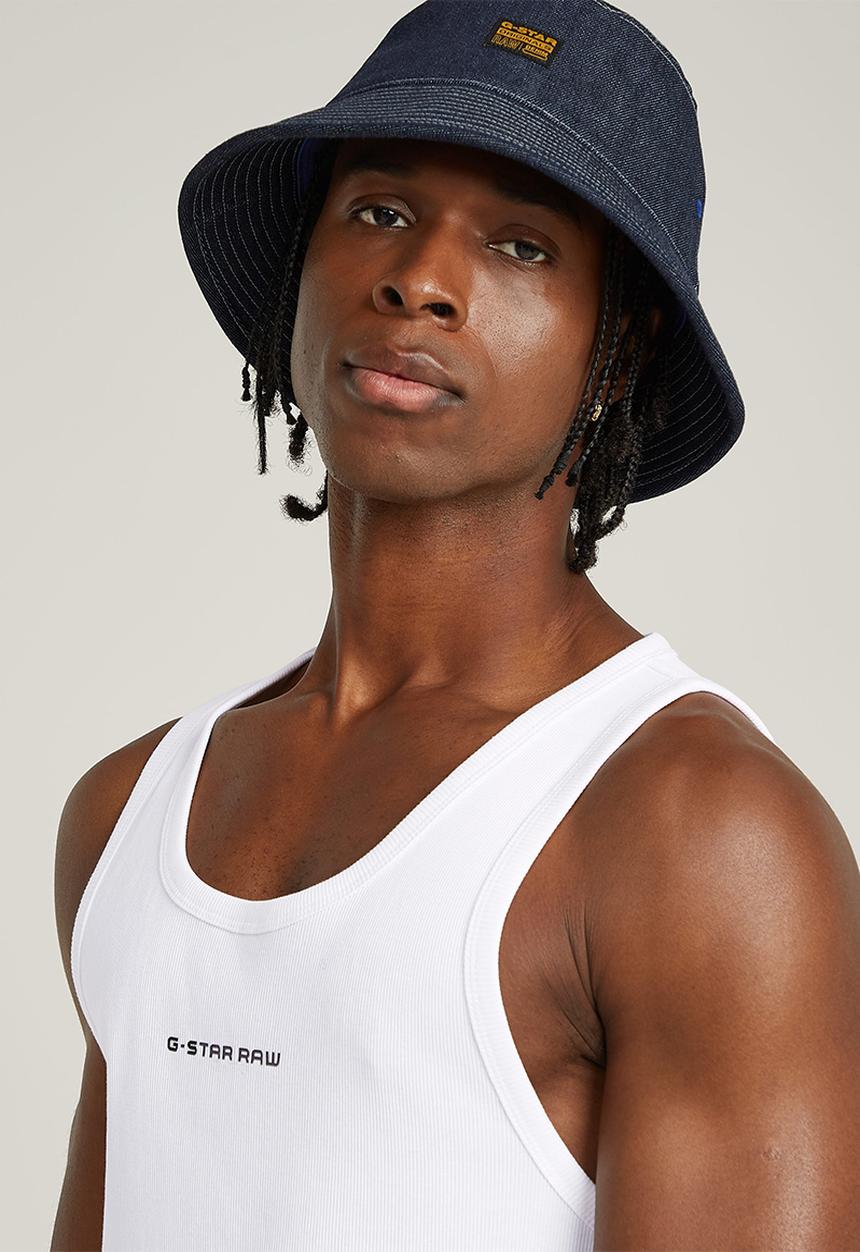 G-STAR - Rib tank top - white