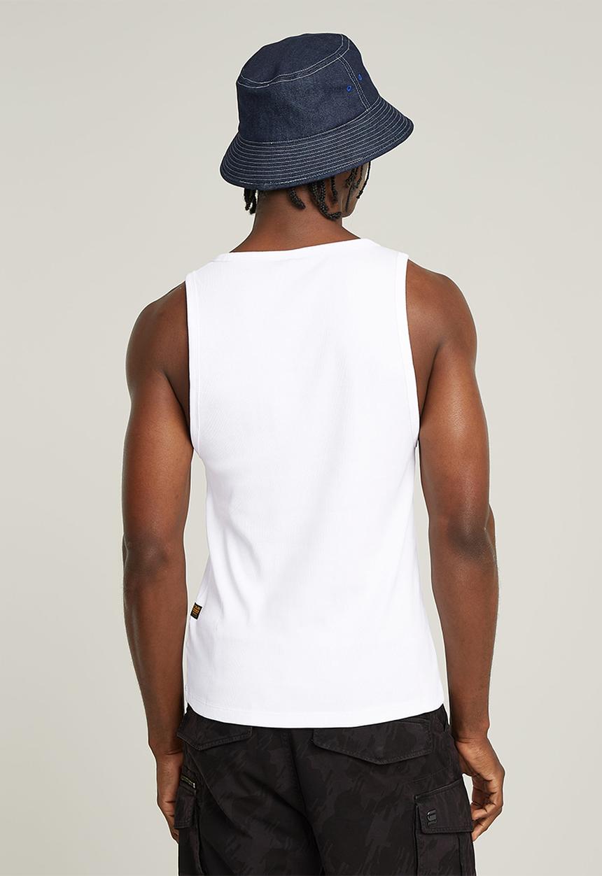 G-STAR - Rib tank top - white