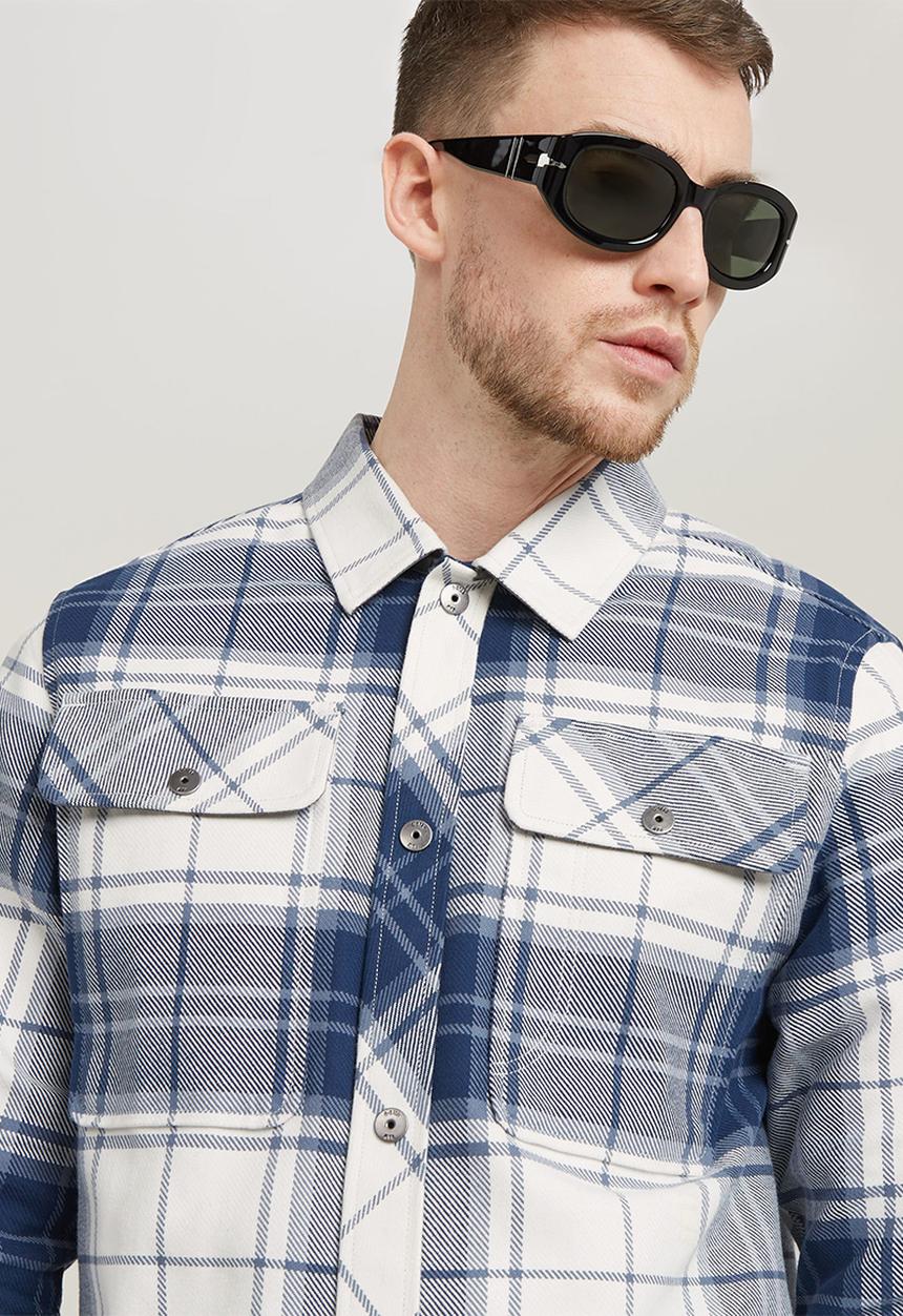 G-STAR - GPO Overshirt - milk luke check