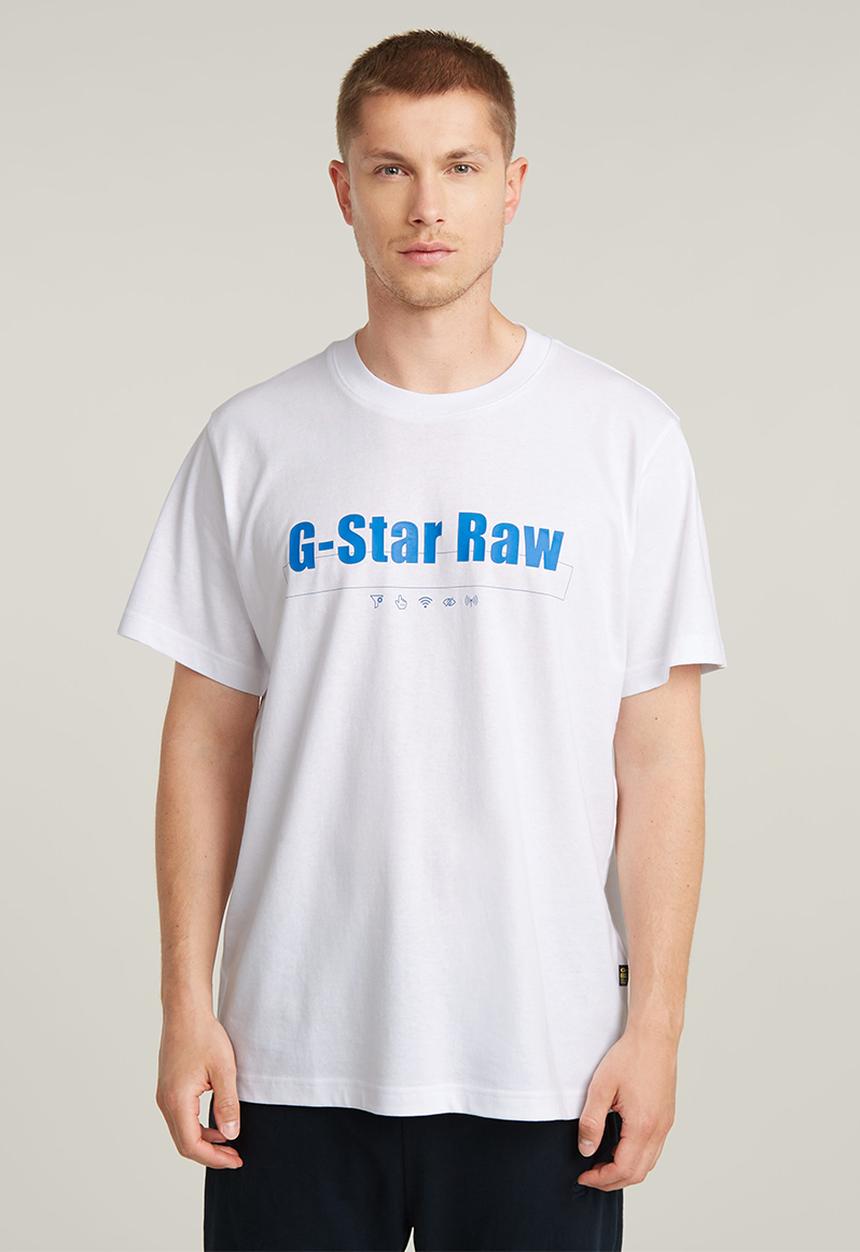 G-STAR - Symbols print loose r t - white