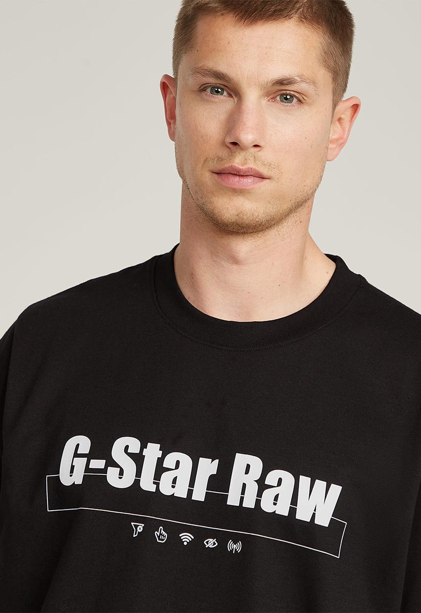 G-STAR - Symbols print loose r t - black