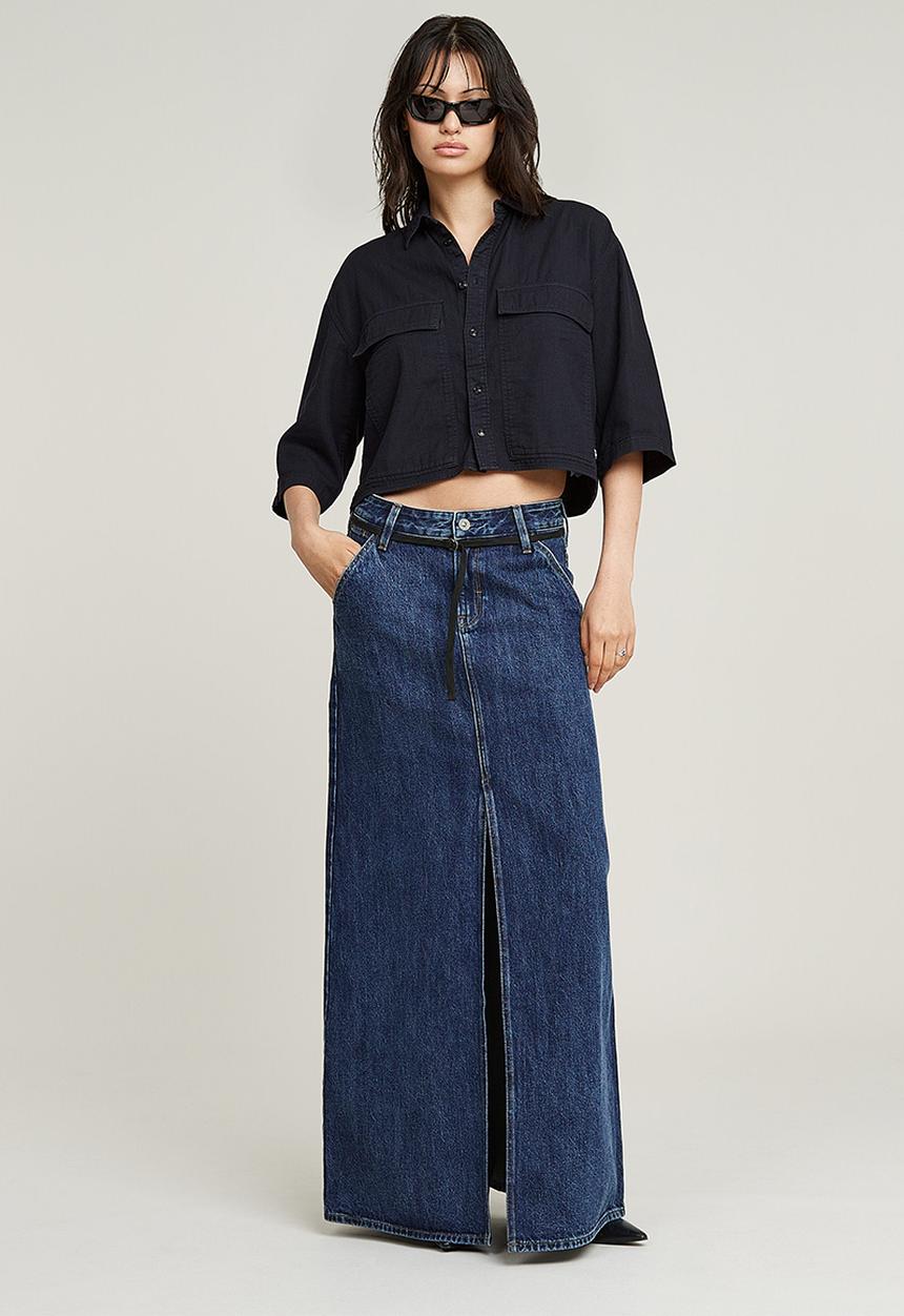 G-STAR - Baggy maxi skirt wmn - worn in blue creek 