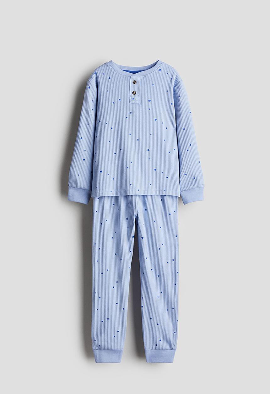 H&M - Patterned cotton pyjamas - blue
